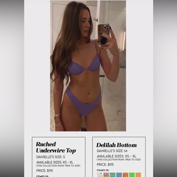 WeWoreWhat - Leigh Gradient Bikini Top (M) & Delilah Gradient Bikini Bottom (M) - Picture 8 of 8